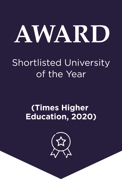 Award - Shortlisted for University of the Year (Times Higher Education, 2020)
