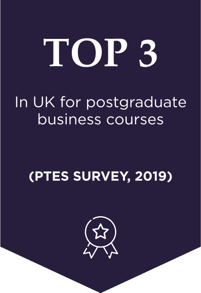 Top 3 in UK for postgraduate business courses (PTES 2019)